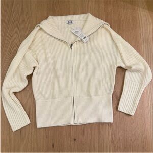 525 America sz Small cream zip up